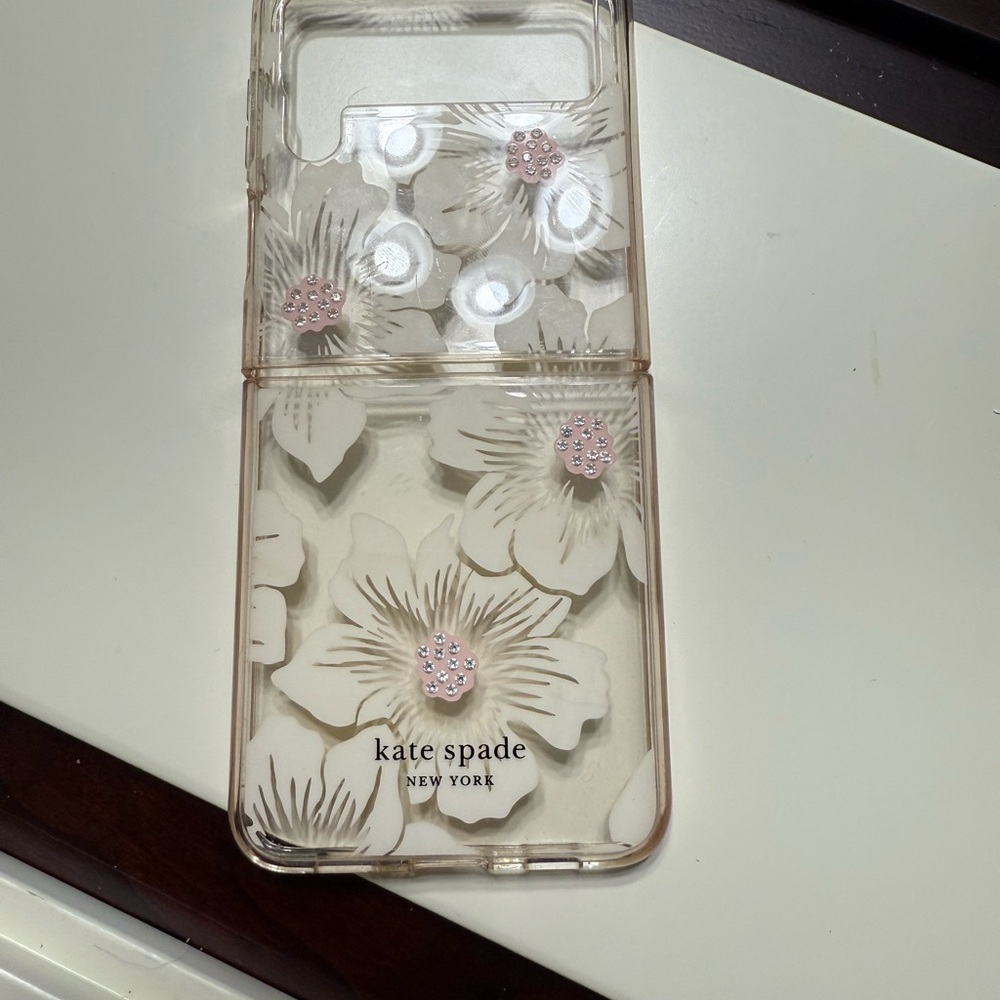 Kate Spade Pink and White Floral Phone Case